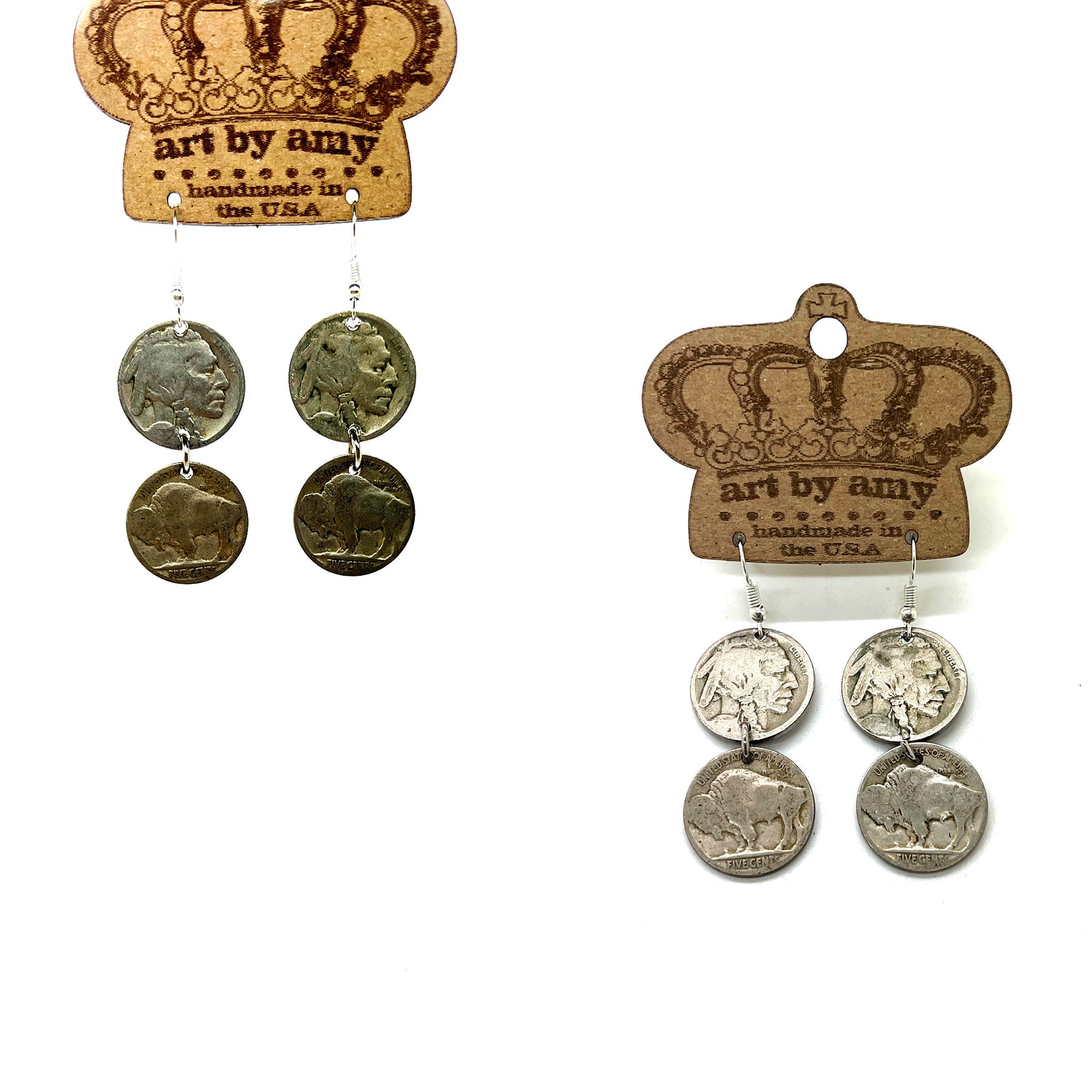Buffalo Coin Earring