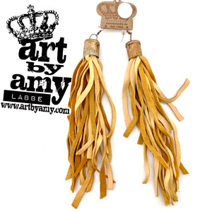 Leather Tassel Earrings