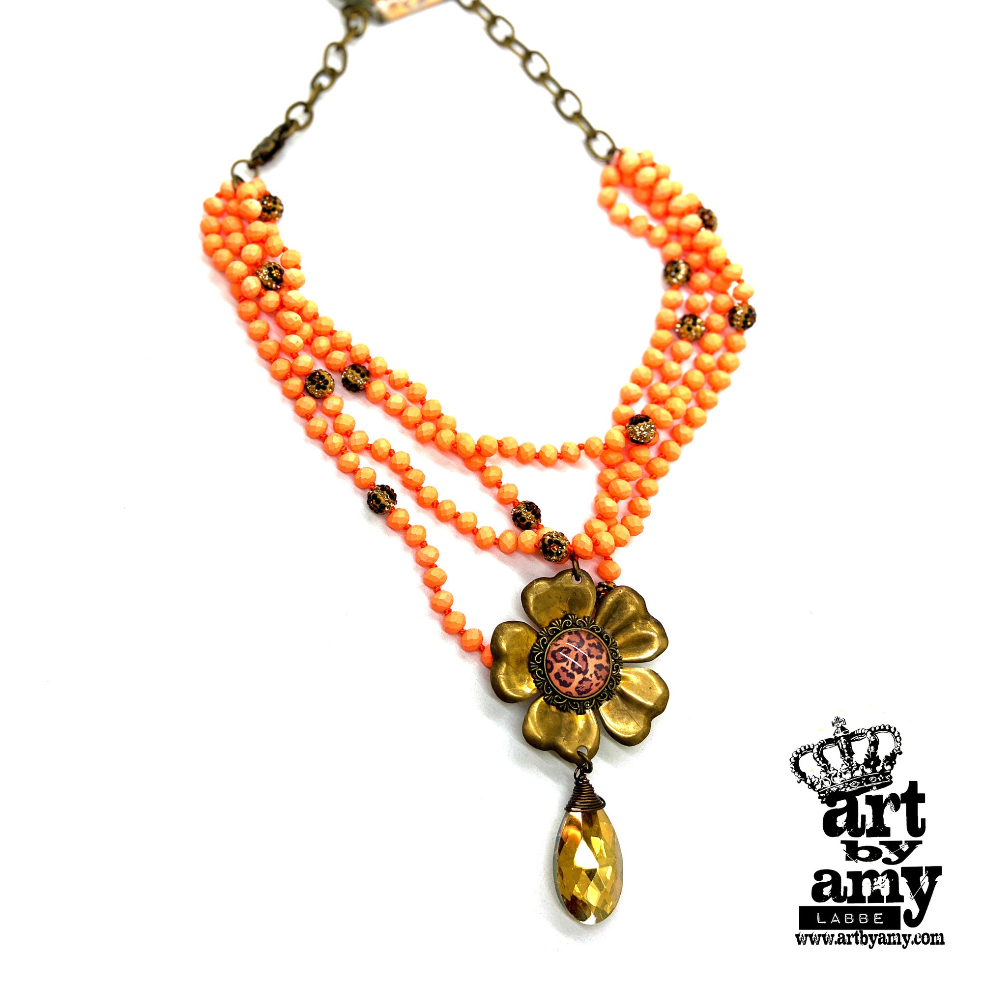 Neon Leopard Flower