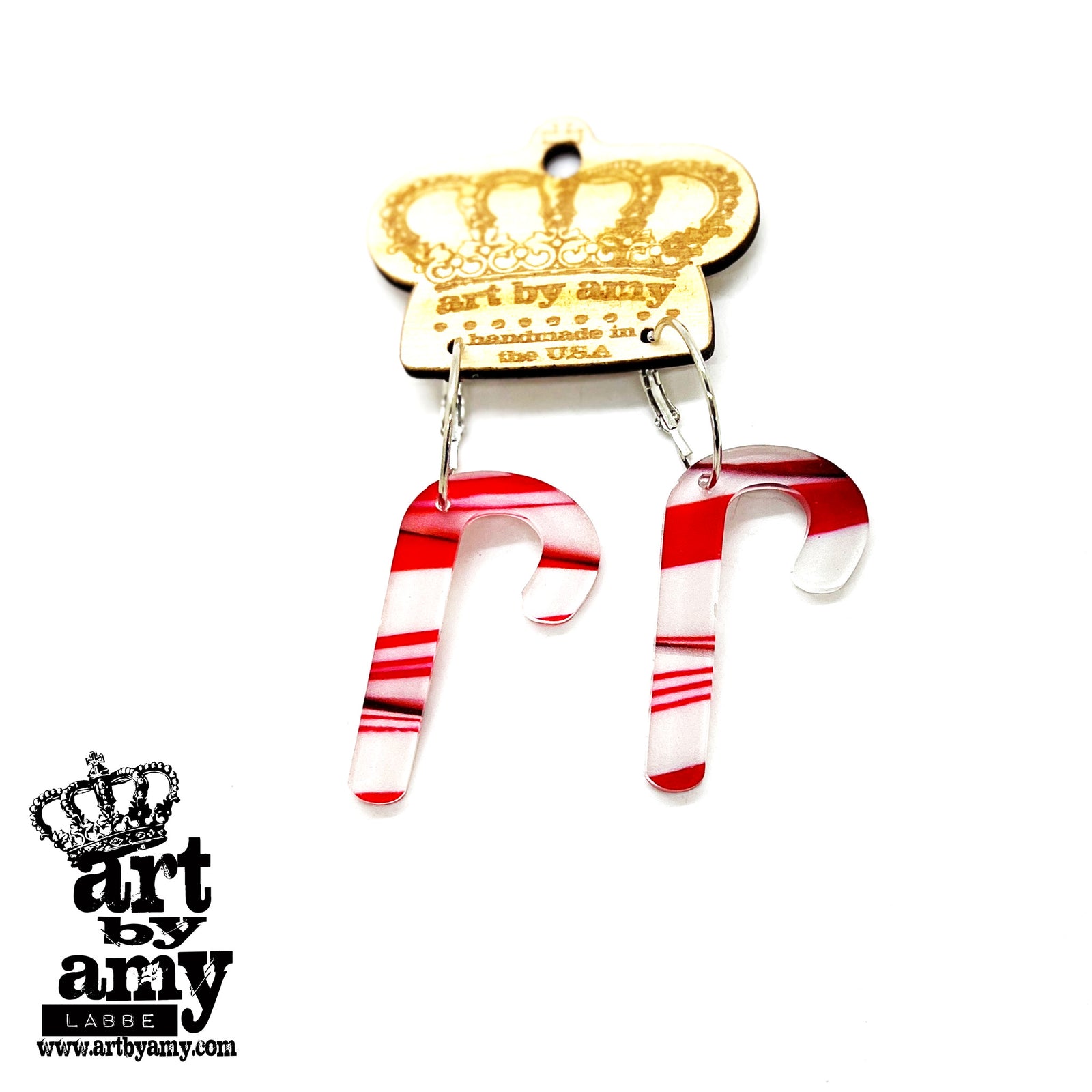 Candy Cane Crazy Earrings