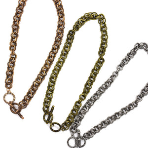 Double Link Textured Chain