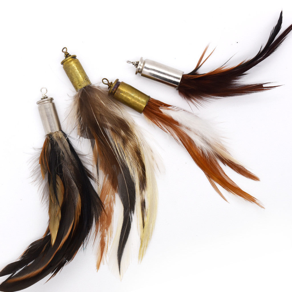 bullet casing fishing lure Feather Bullet