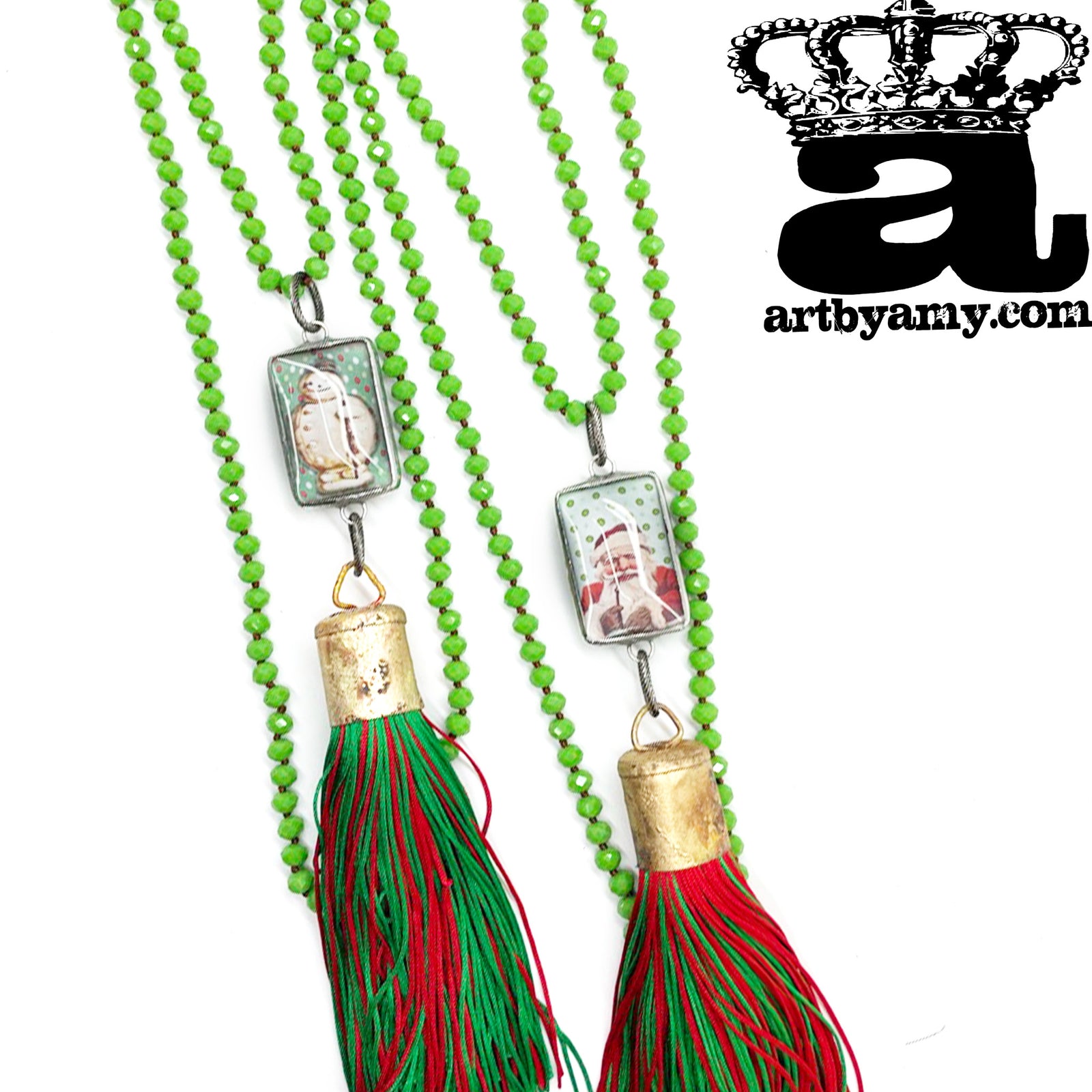 Sassy Santa Snowman Tassel