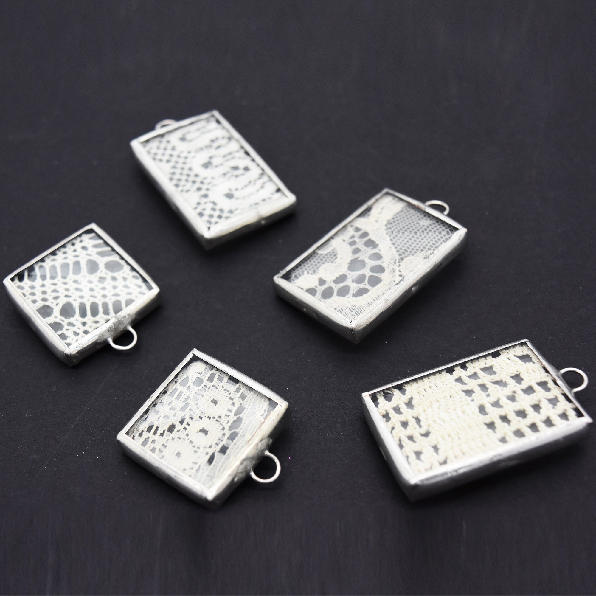 Lace Bevel Charm