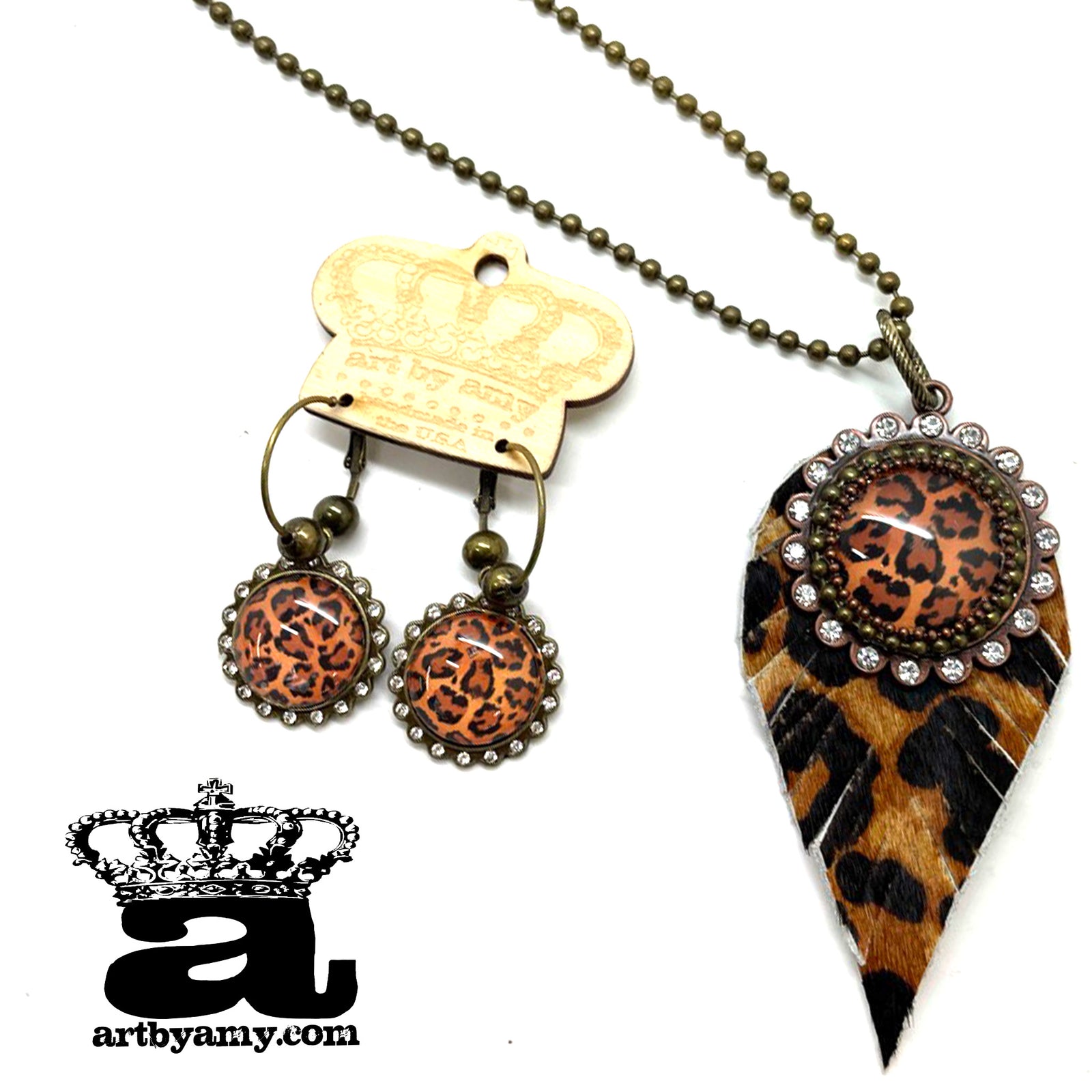 Leopard Lover Necklace & Earrings