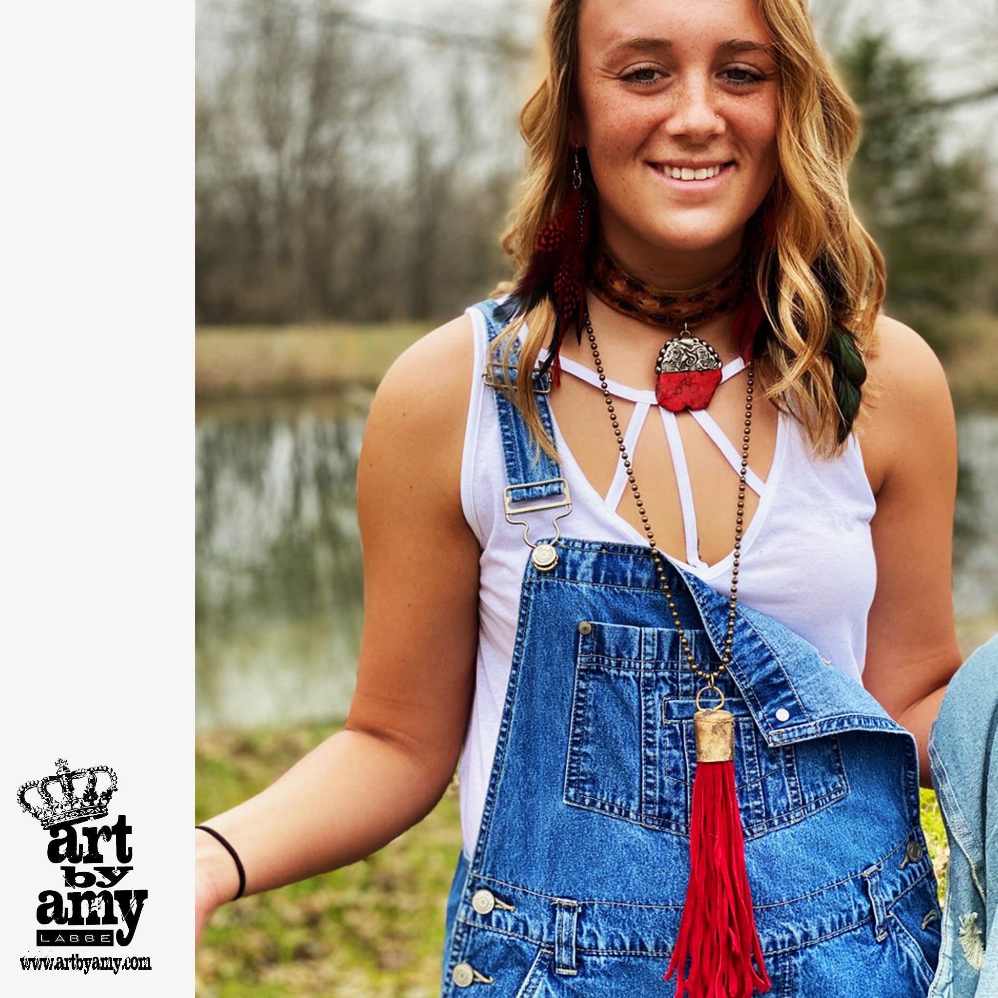 Leather Tassel *TASSEL ONLY* - Art by Amy Labbe