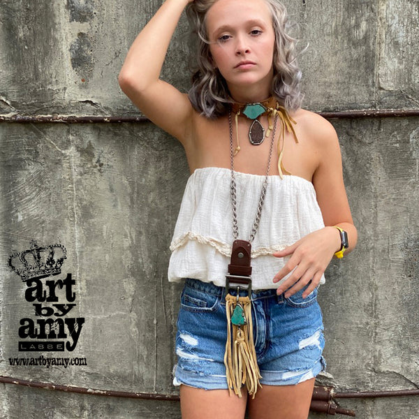 Buckle B Necklace - Art by Amy Labbe