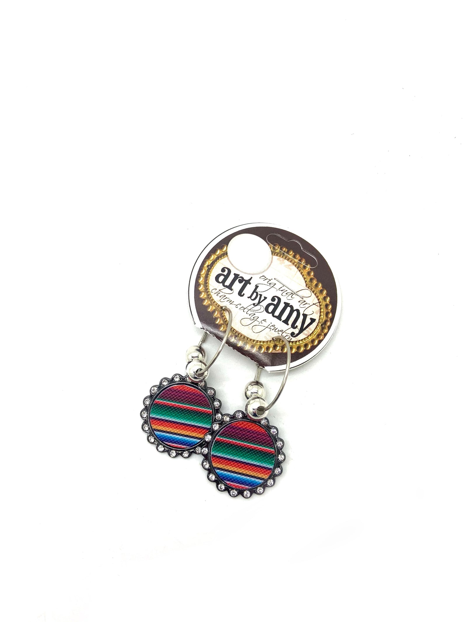 Serape Circle Earring