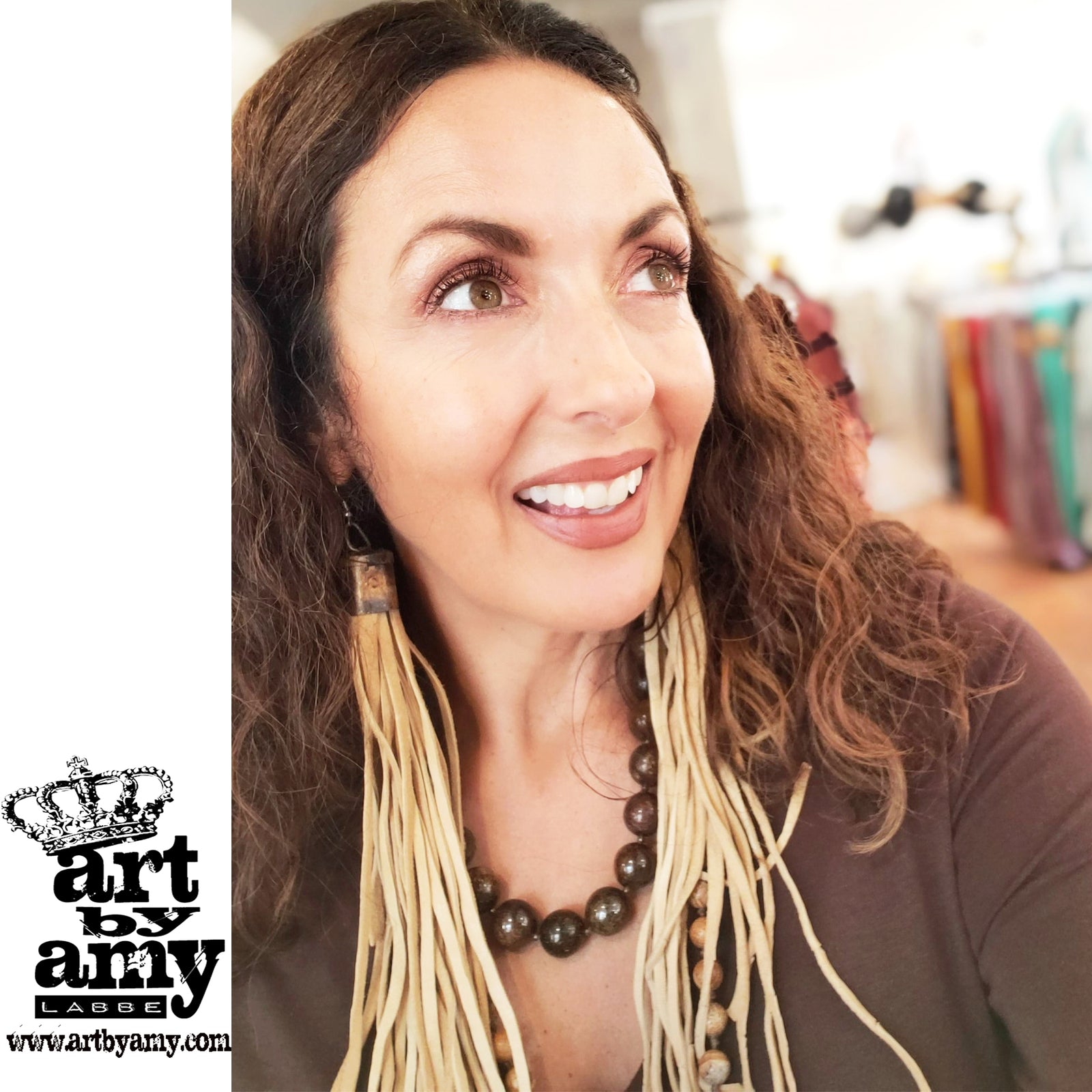 Leather Tassel Earrings