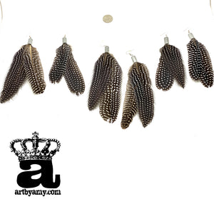 Feather Bullet Earrings