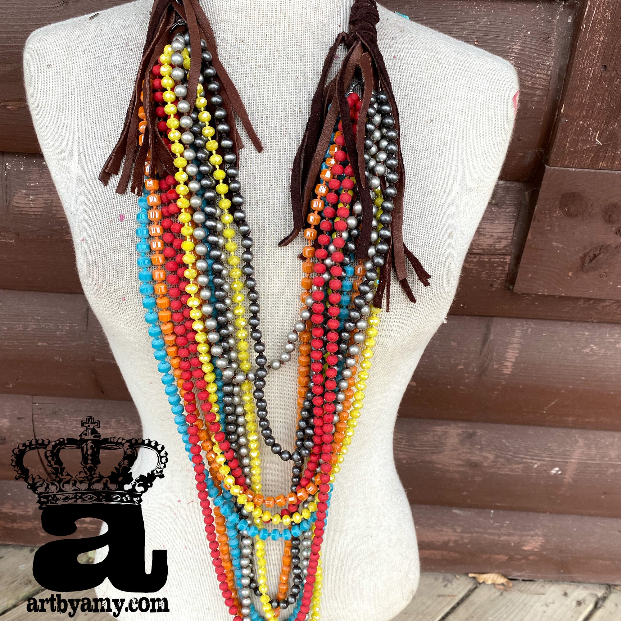 Serape Massive Leather Pearls