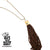 Long Leather Tassel Necklace