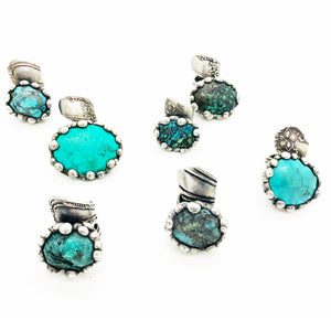 Vintage Spoon Turquoise Rings