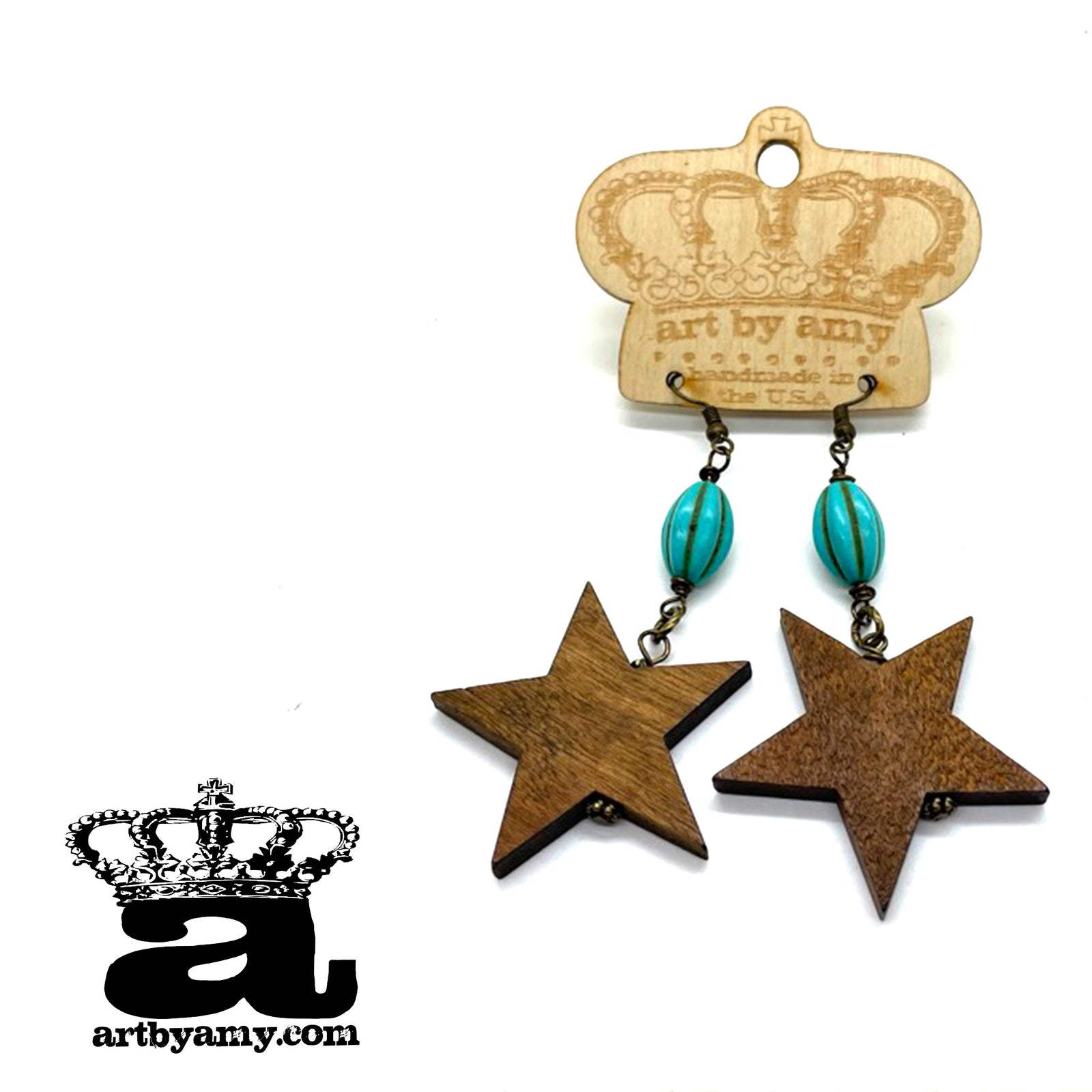 Woodsy Star Earring